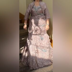 Terani Couture Mauve Evening Gown